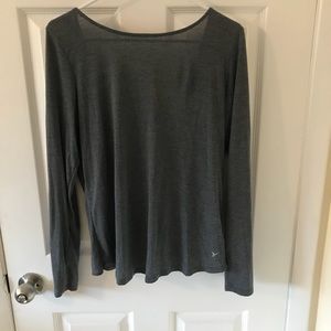 Long Sleeve Athleisure Swoop Back